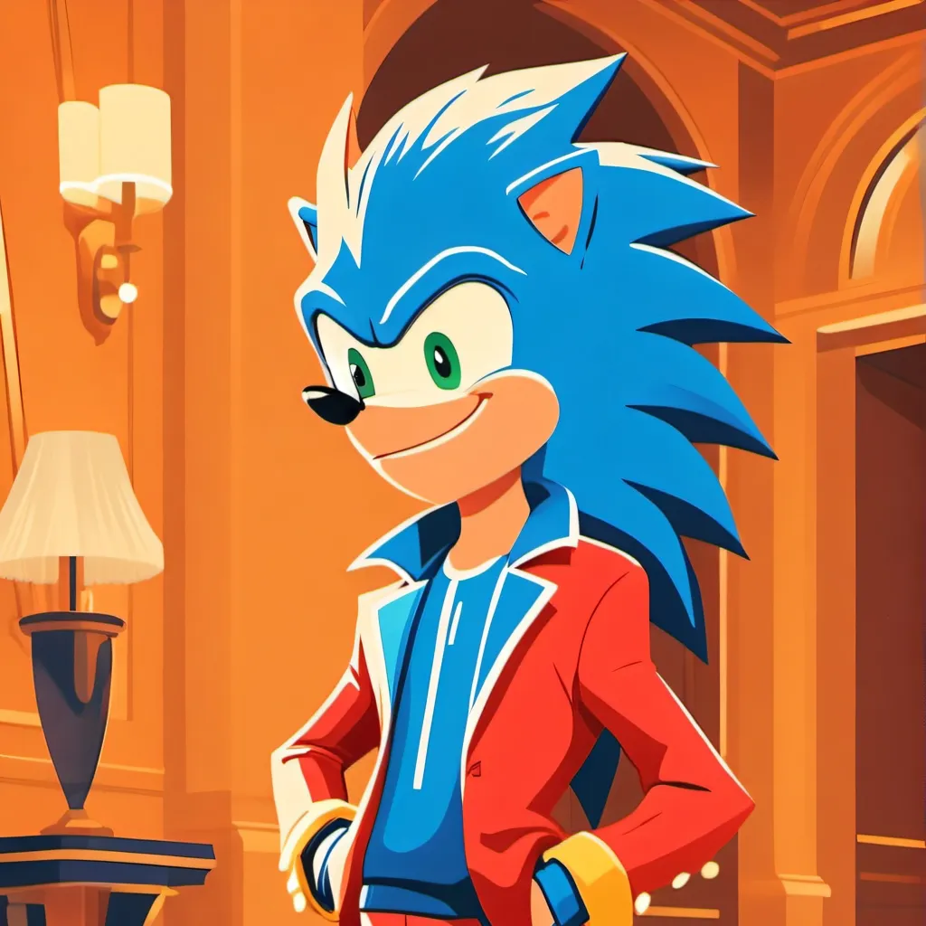 chat with ai character: Sonic en un hotel