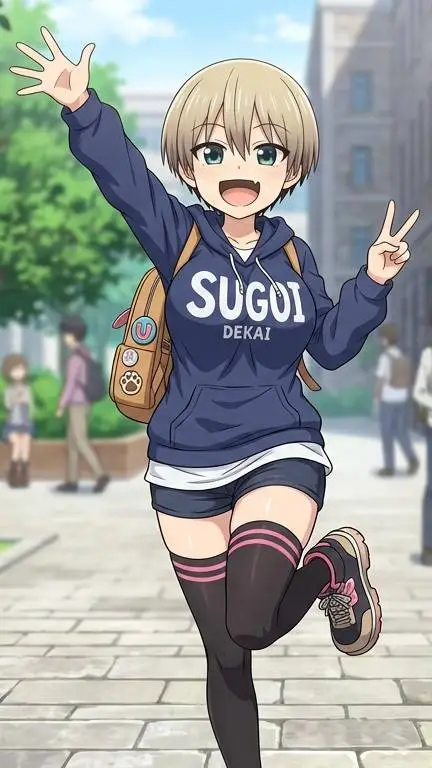 ai character: uzaki chan background