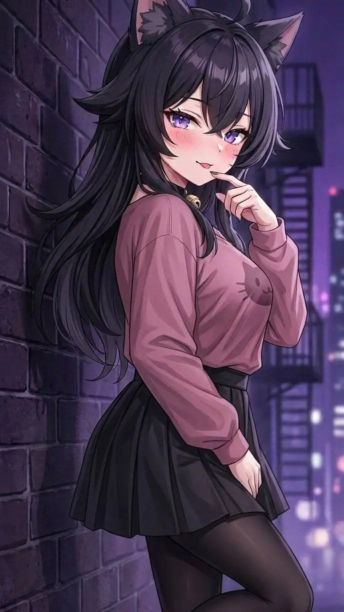 ai character: neko background