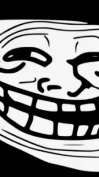 ai character: trollface background
