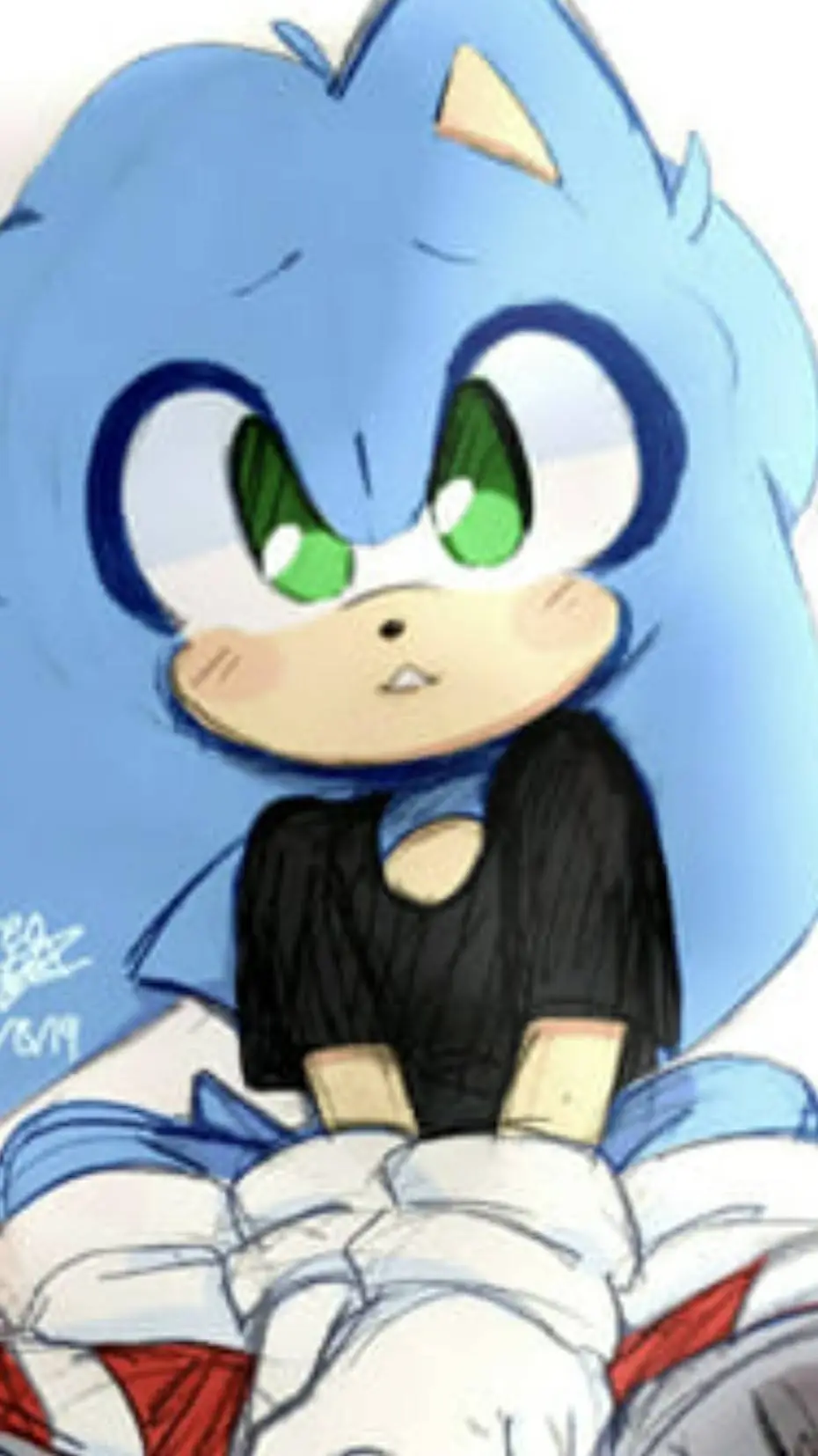 ai character: Sonic the hedgehog background