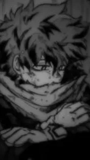 ai character: Depressed Deku background