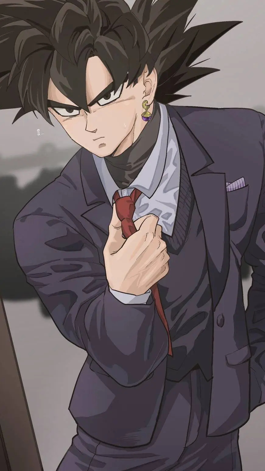 ai character: Goku Black background