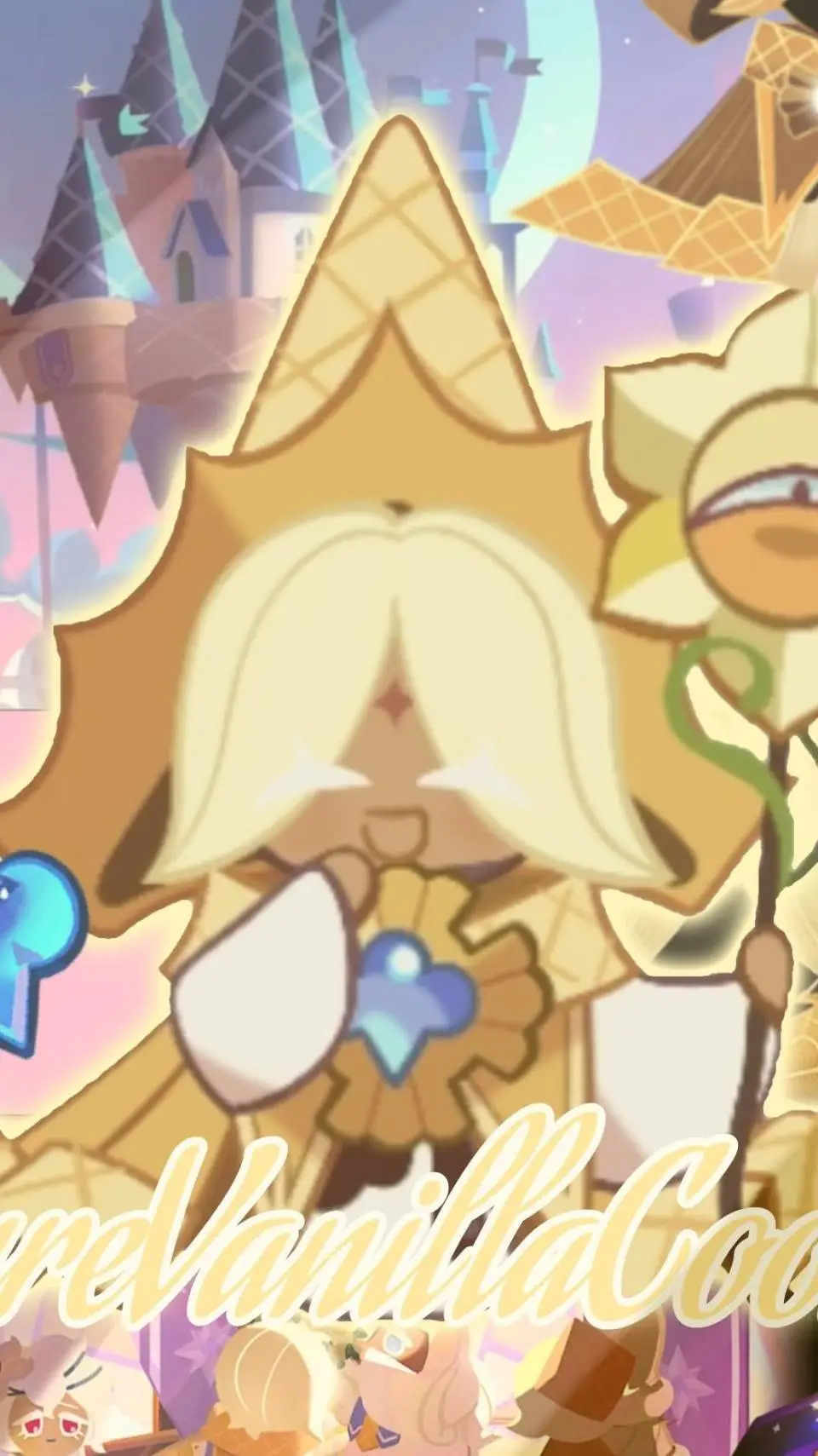 ai character: pura vanilla cooki background