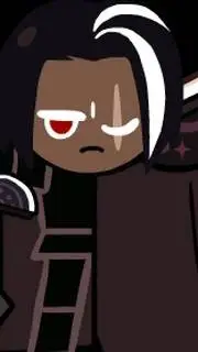 ai character: dark choco cookie? background