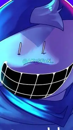 ai character: Bluedude  background