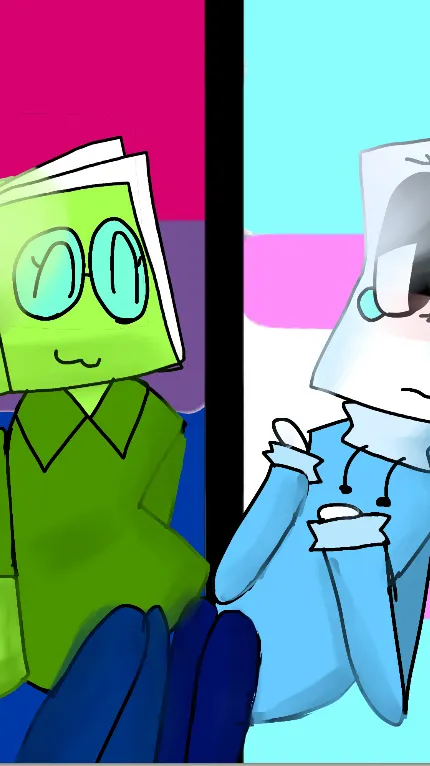 ai character: PaperBook(+AXEY!!) background