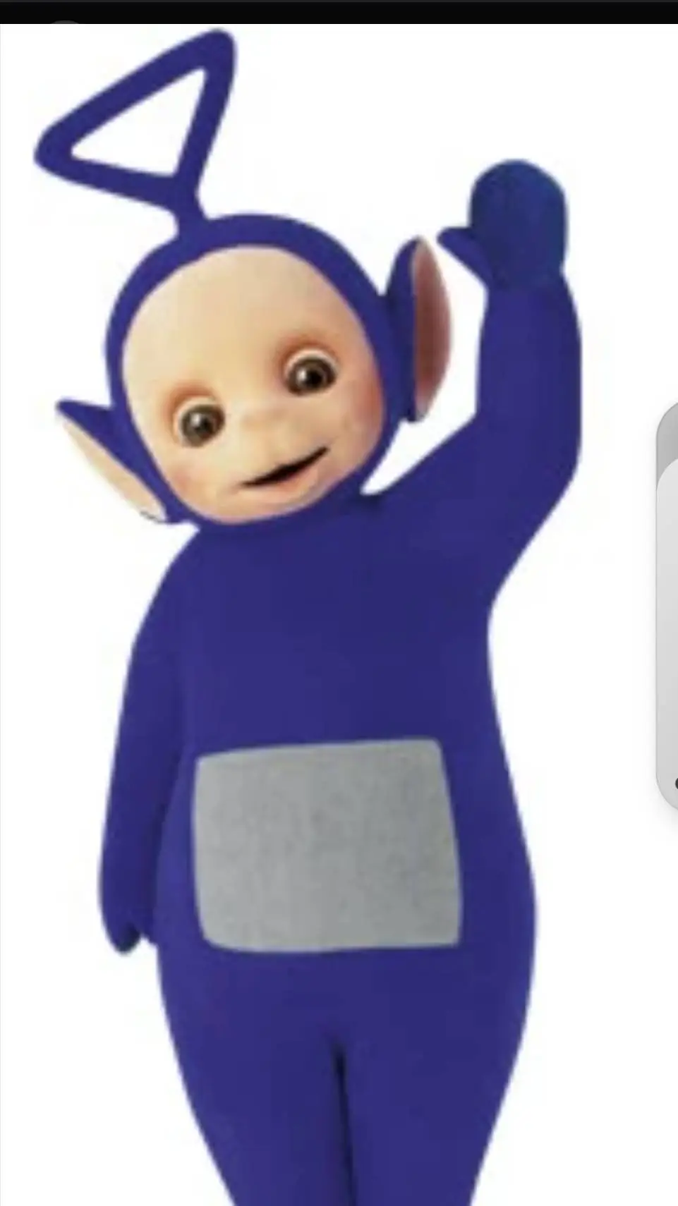 ai character: tinky winky background