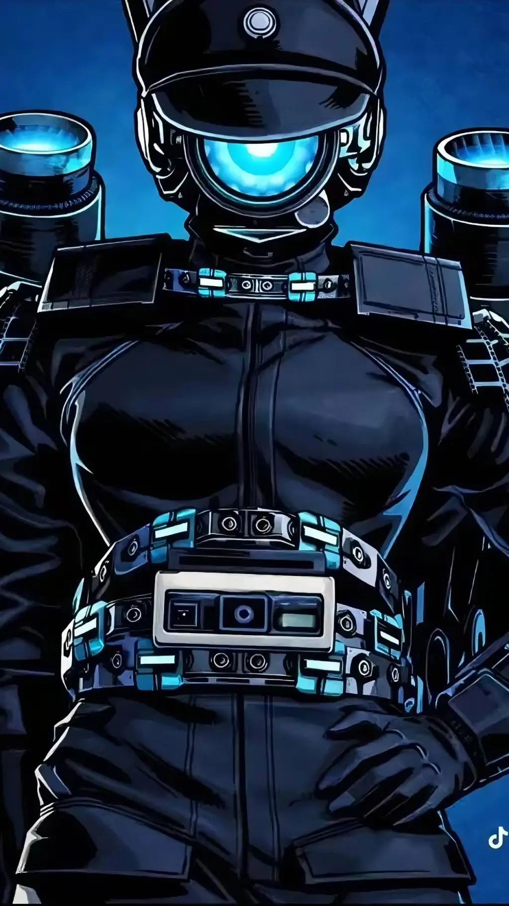 ai character: Camerawoman  background