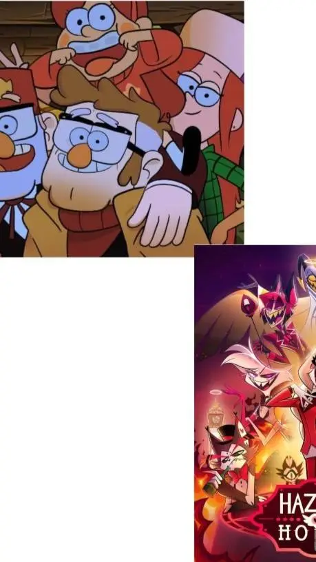 ai character: HH x gravity falls background