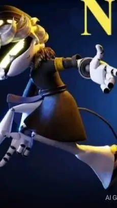 ai character: N MURDER DRONES  background