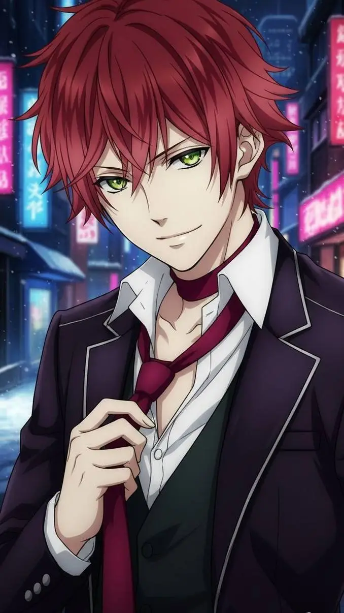 ai character: ayato Sakamaki background
