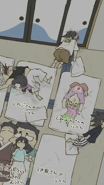 ai character: hashira sleepover🥲 background