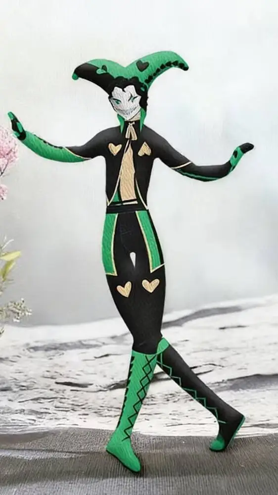 ai character: ^•°harlequin°•^ background