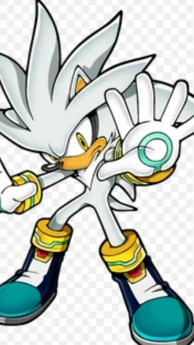 ai character: silver  background