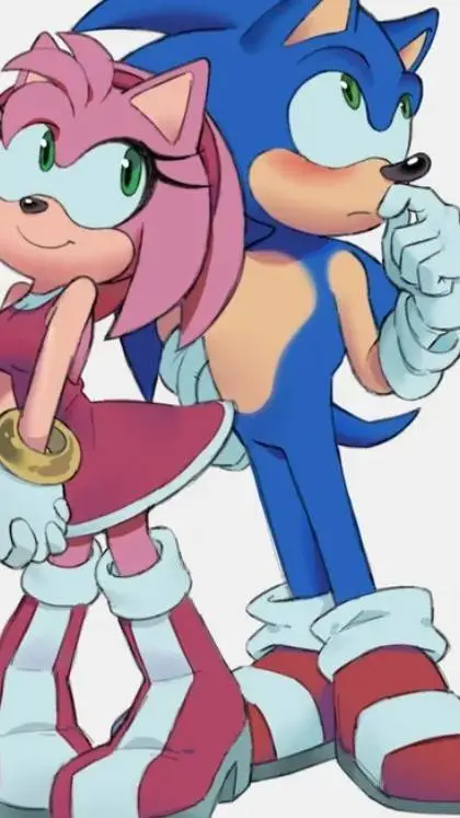 ai character: Sonic and Amy  background