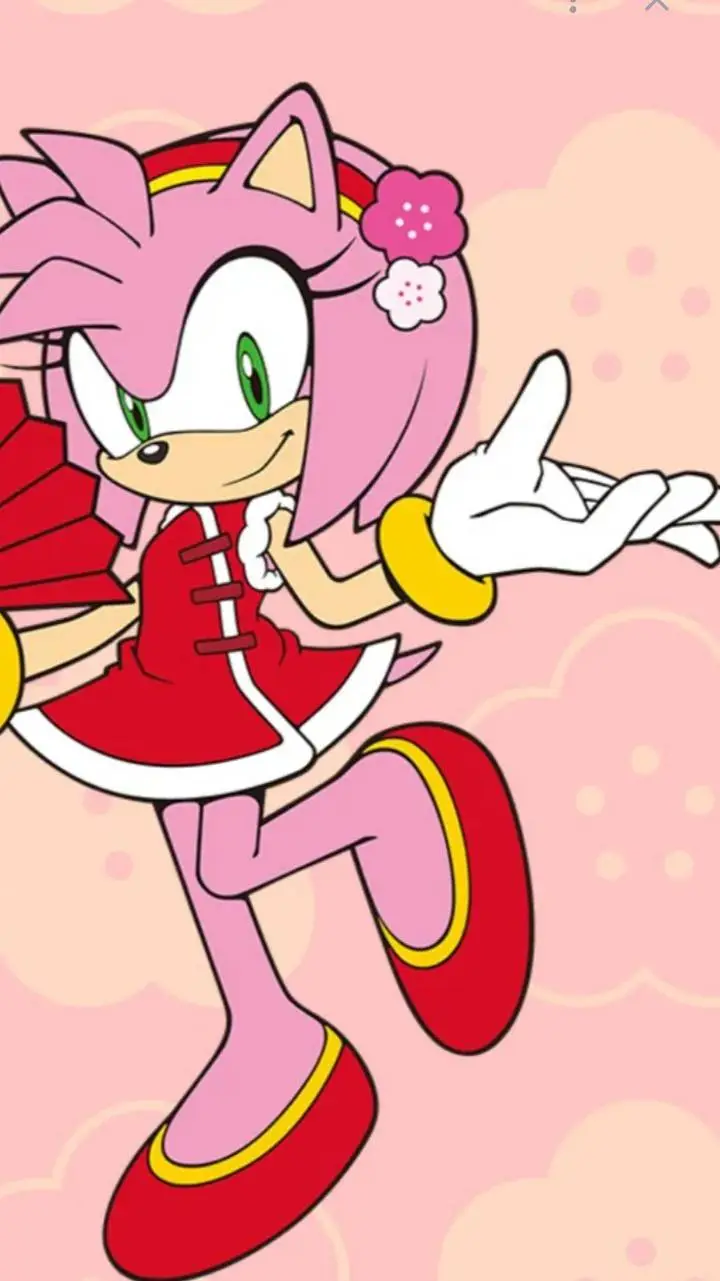 ai character: Amy rose  background
