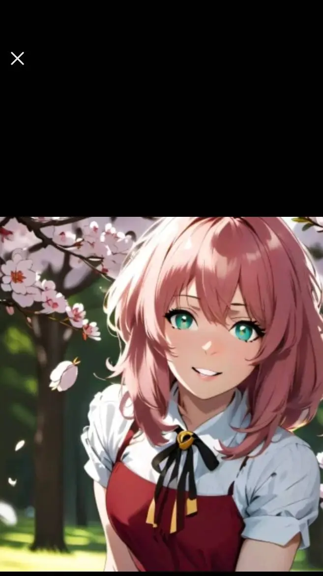 ai character: falling Amy  background