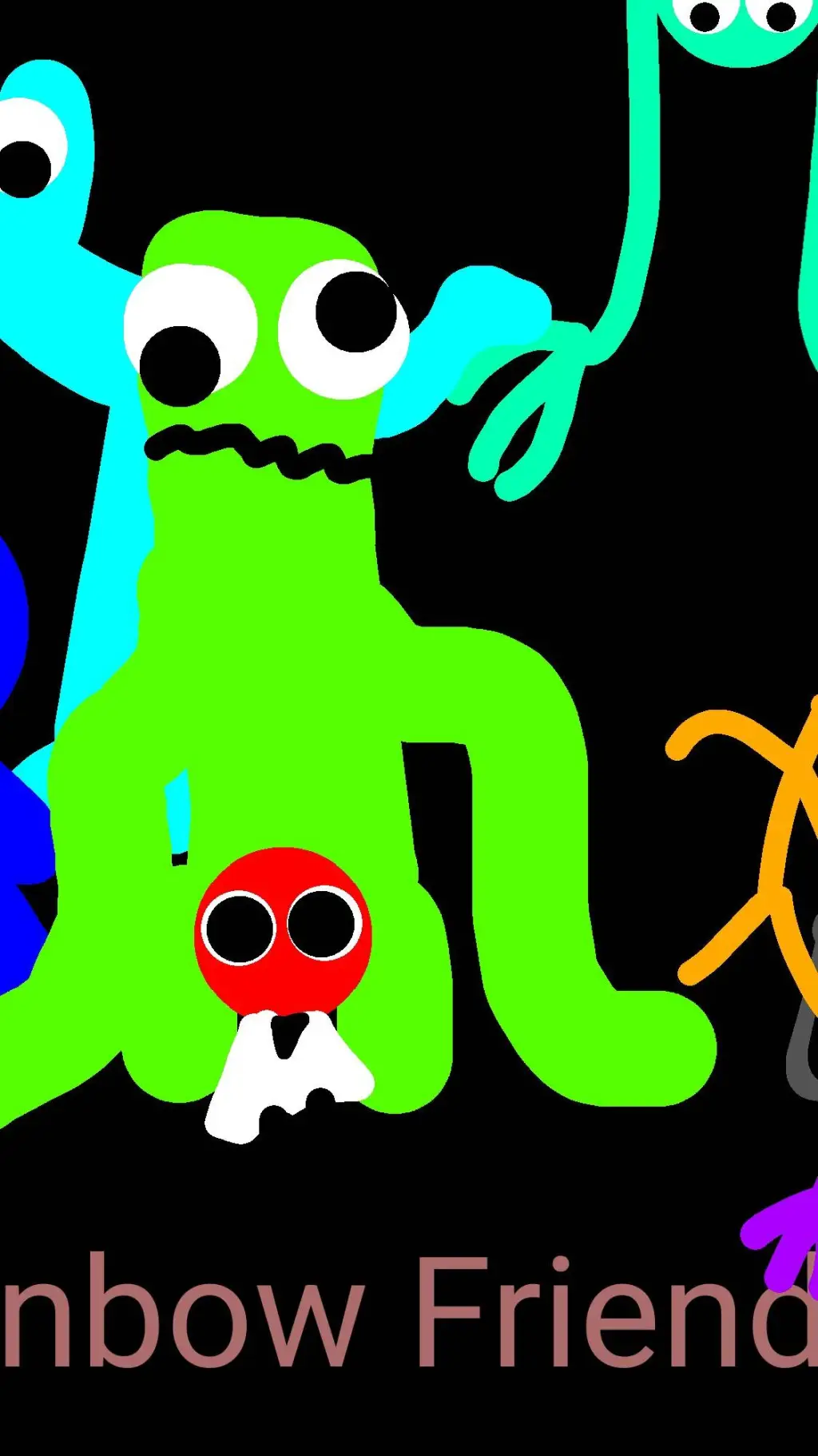 ai character: rainbow Friends background
