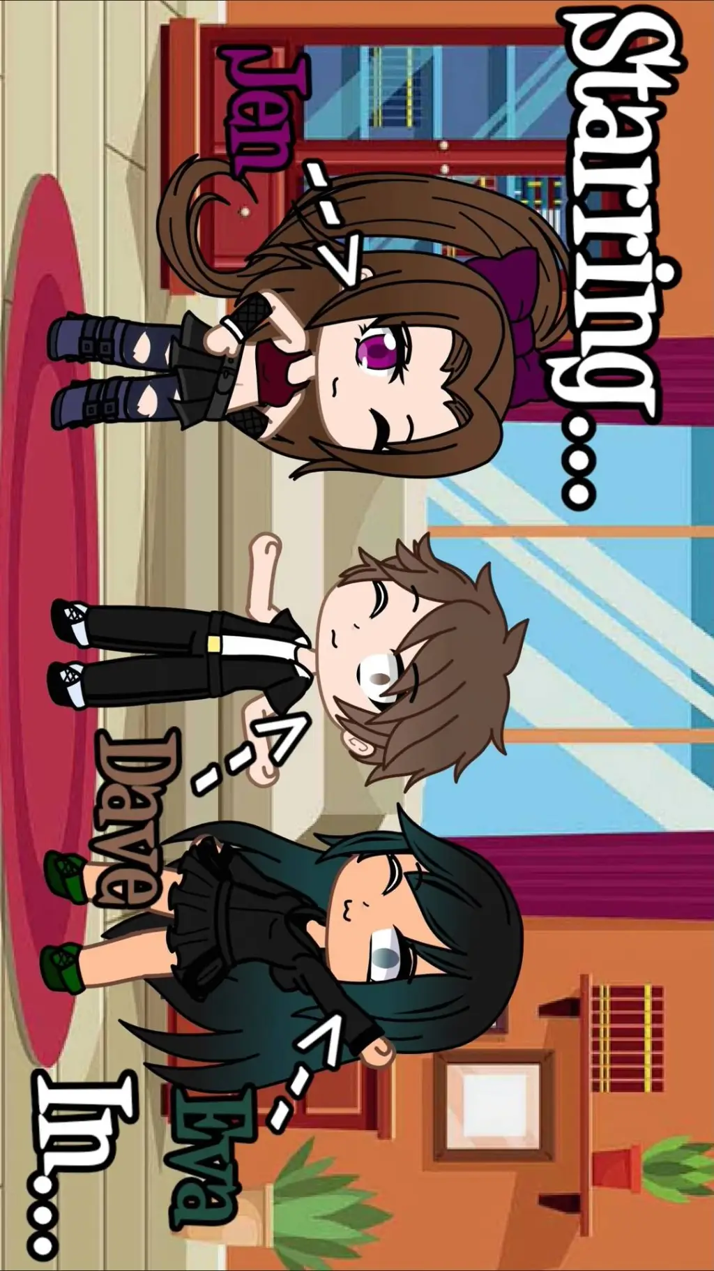 ai character: dave, Eva, jen background