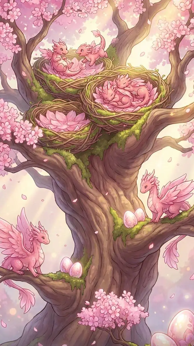 ai character: dragon nests background