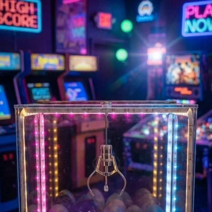 chat with ai character: claw machine egg