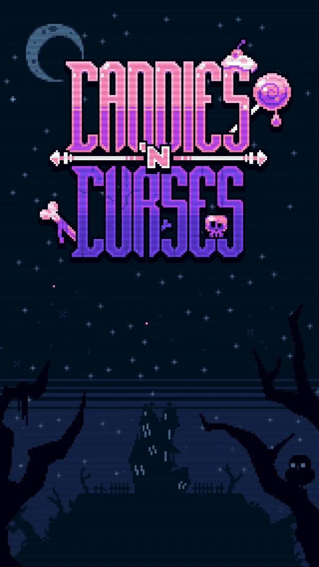ai character: candies and curses background