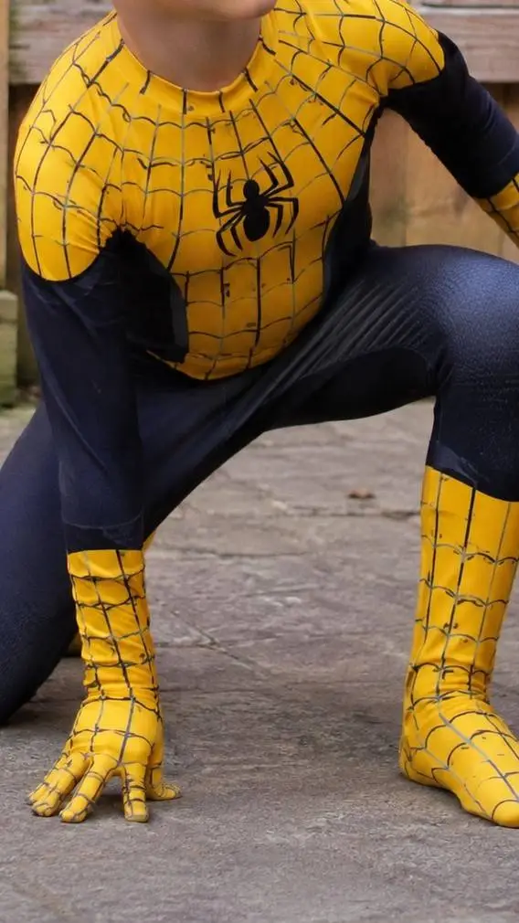 ai character: new Spiderman  background