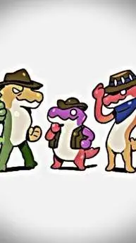 ai character: Gummigoo and Crew  background