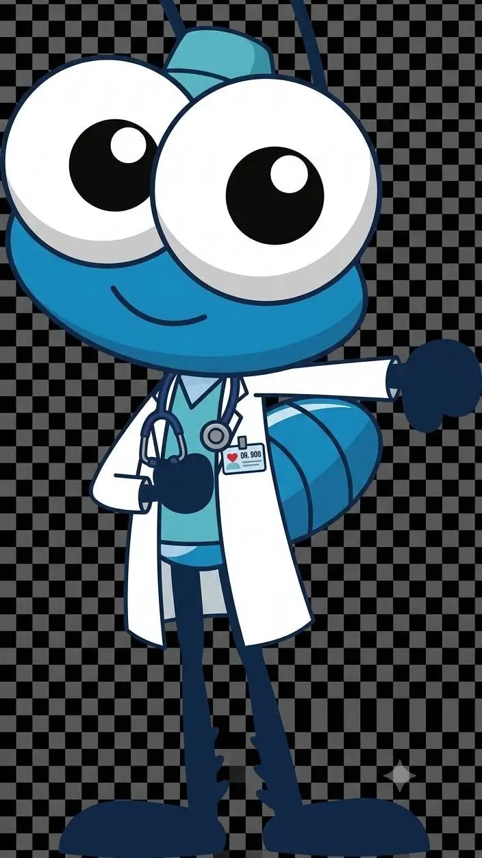 ai character: dr Bob zoom  background