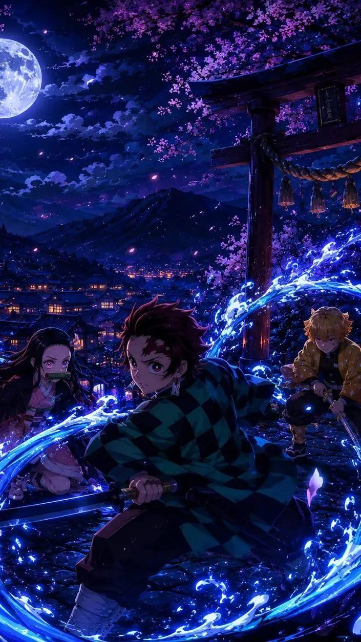 ai character: KNY SLEEPOVER background