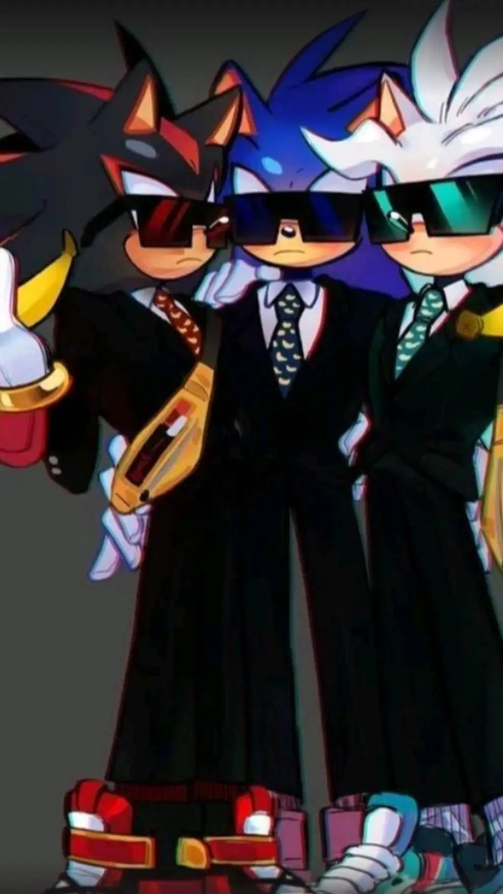 ai character: Shadow, Silver, S background