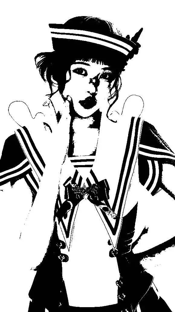 ai character: Yeon Analog horror background