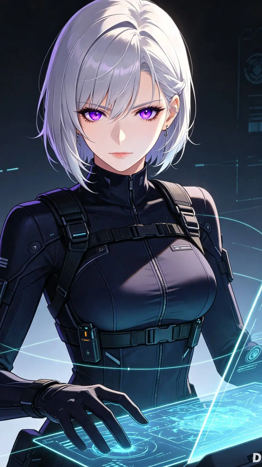 ai character: agent LEA background