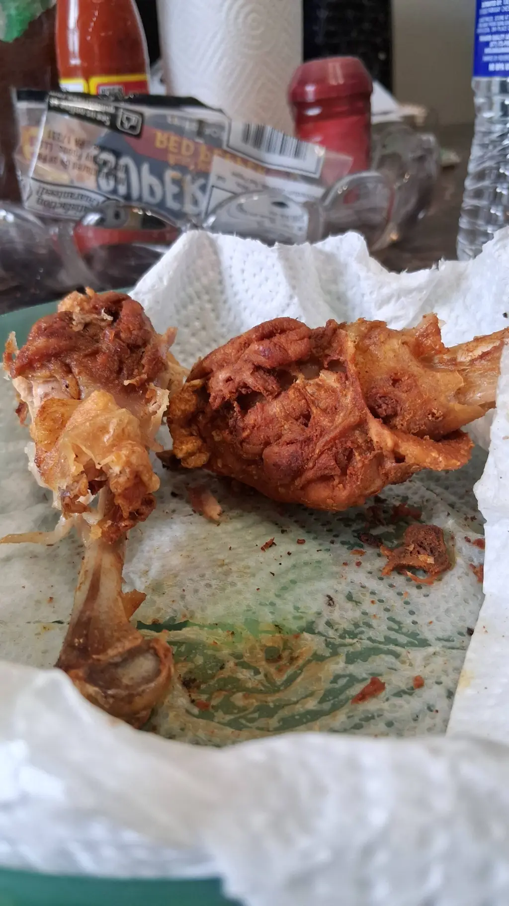 ai character: chicken wings background