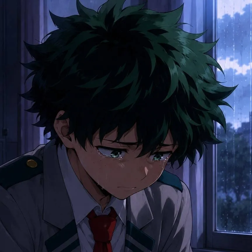 chat with ai character: sad deku 3
