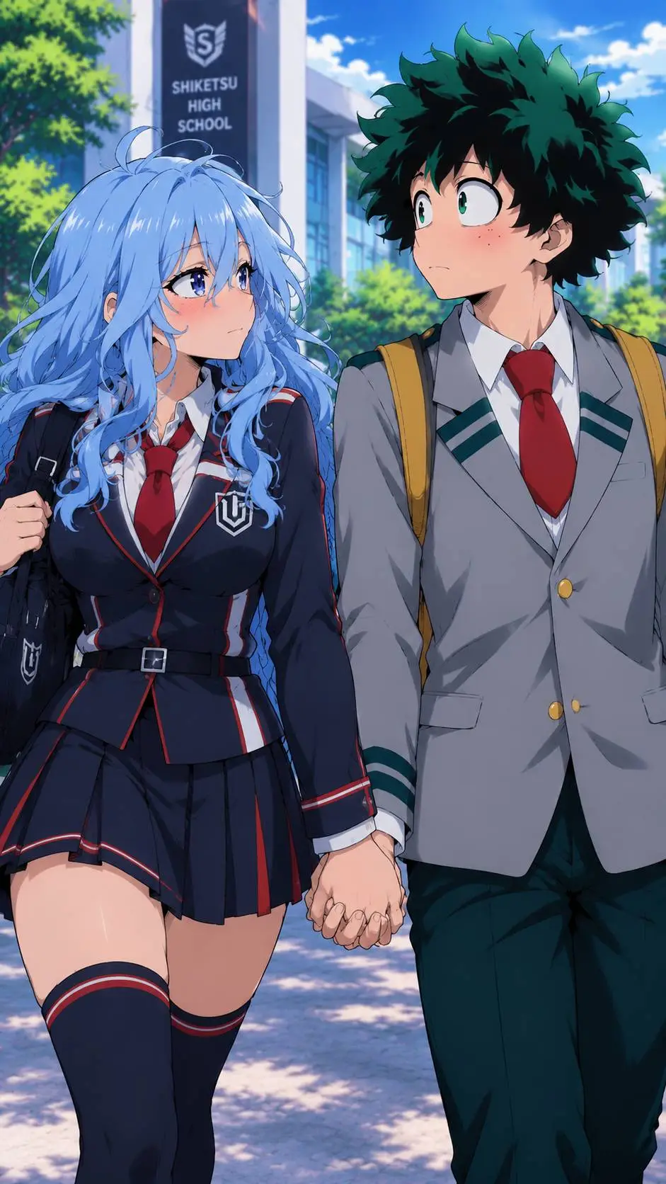 ai character: secret girlfriend  background