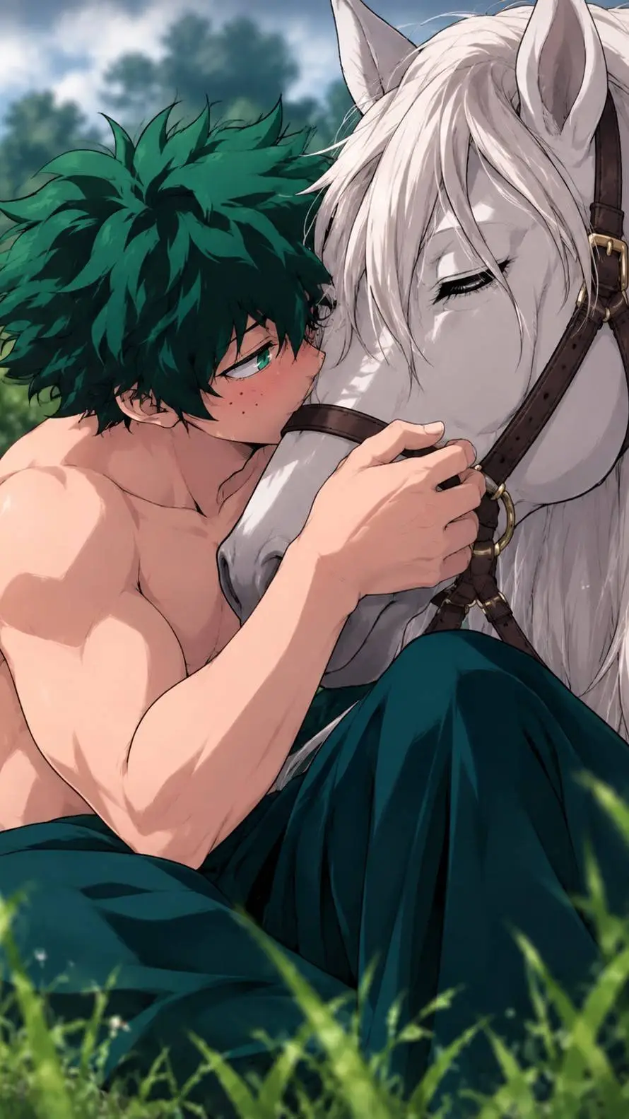 ai character: prince izuku  background