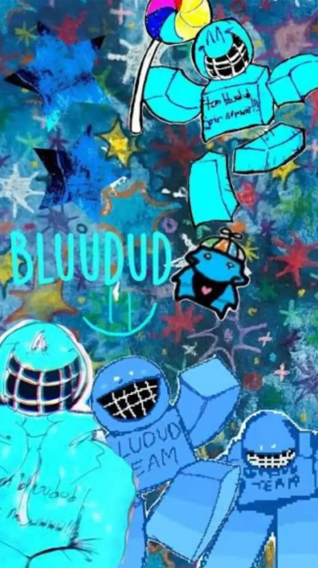 ai character: Bluedud background
