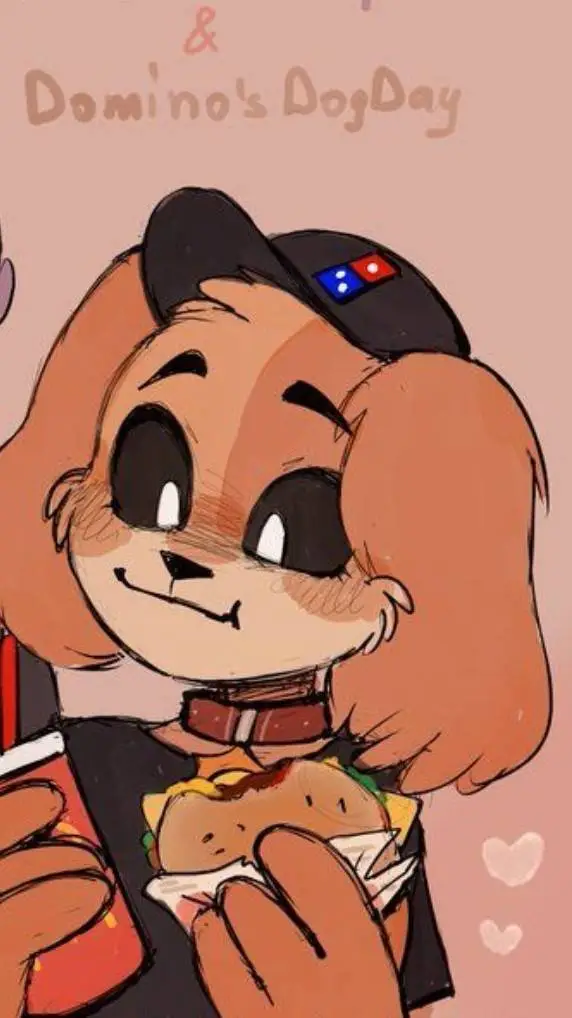 ai character: Dominos dogday background