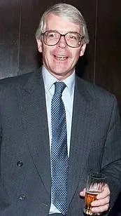 ai character: John Major  background