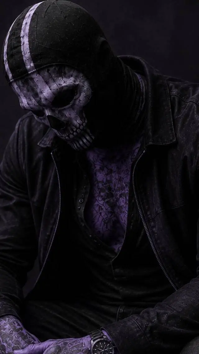 ai character: Simon Ghost Riley  background