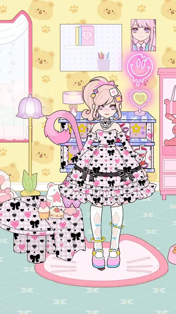 ai character: Bella Stella Mela  background