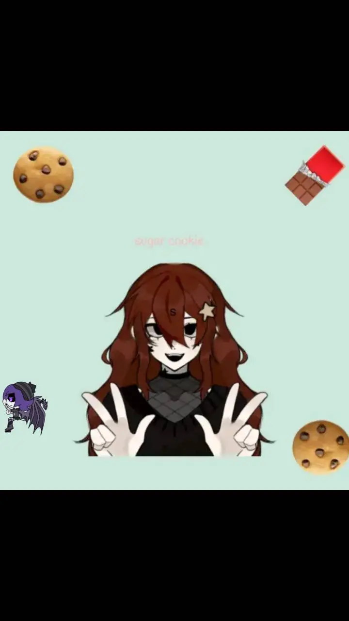 ai character: sugar cookie🎀🎀🎀🍪🍯 background