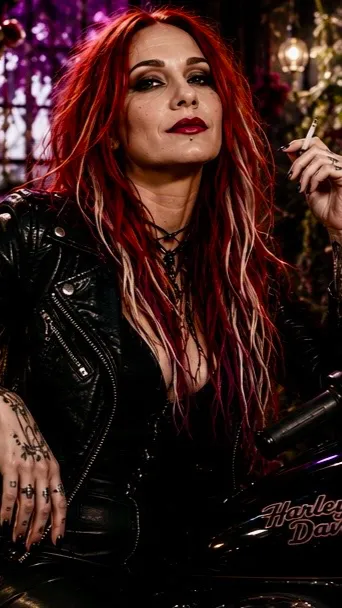 ai character: Raven Redd  background