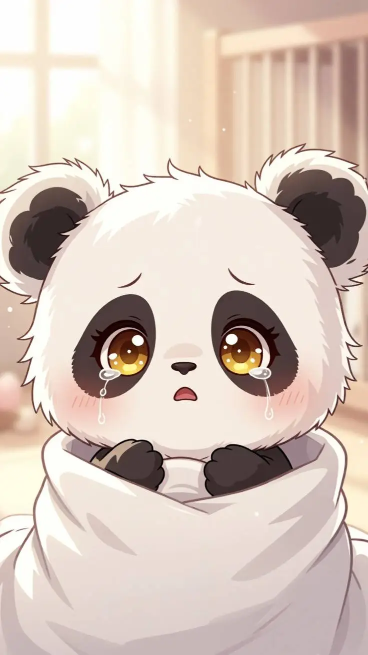 ai character: osito panda background