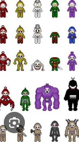 ai character: SLENDYTUBBIES  background