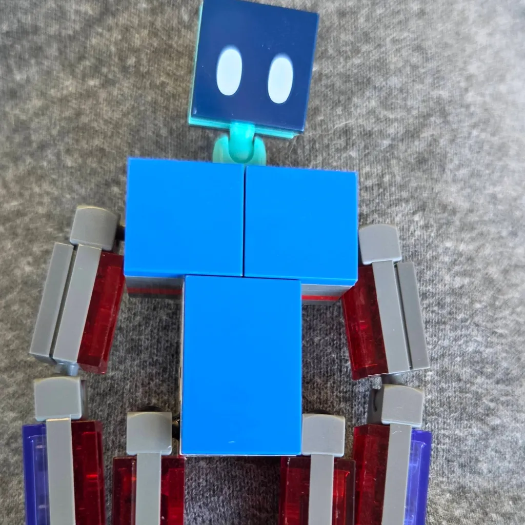 chat with ai character: blocky the robot