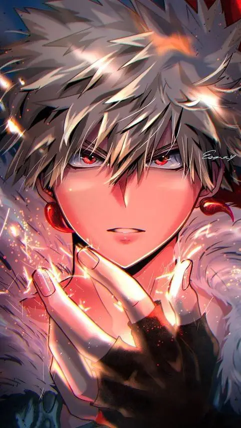 ai character: Bakugo katsuki 💥🩷🫦 background