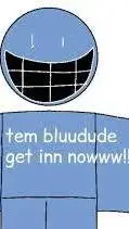 ai character: bluudude background